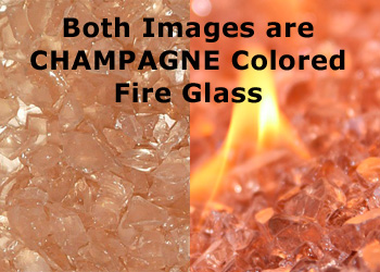 Fire Glass San Diego Color under Flame